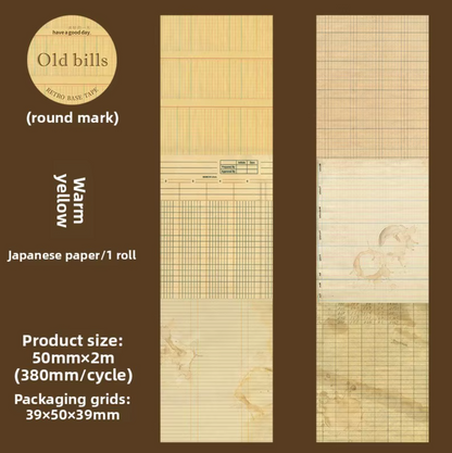 Washi Tape Vintage con Diseño de tickets
