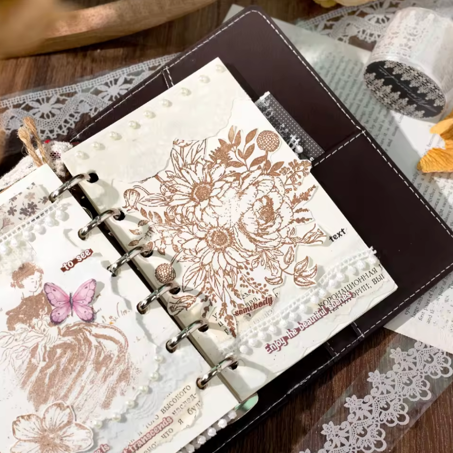 Washi Tape Ancho Encaje