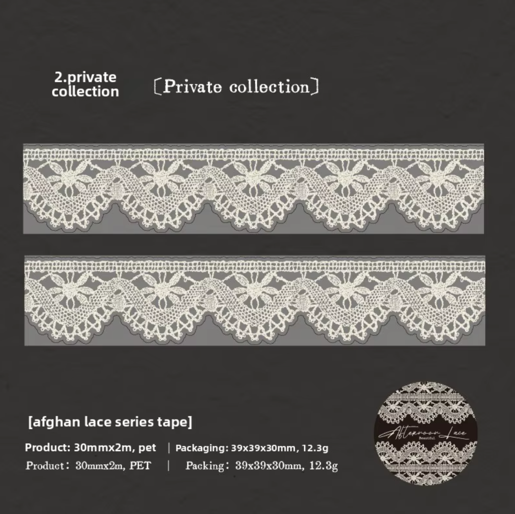 Washi Tape Ancho Encaje