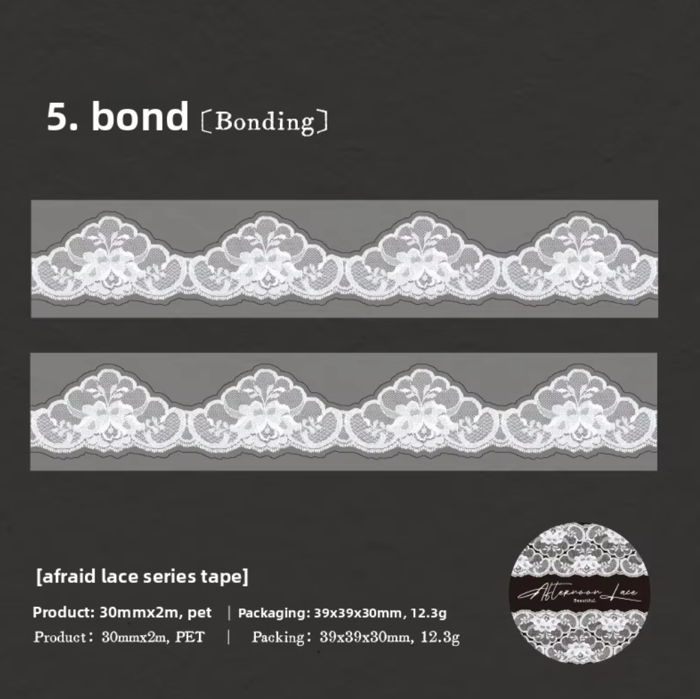 Washi Tape Ancho Encaje