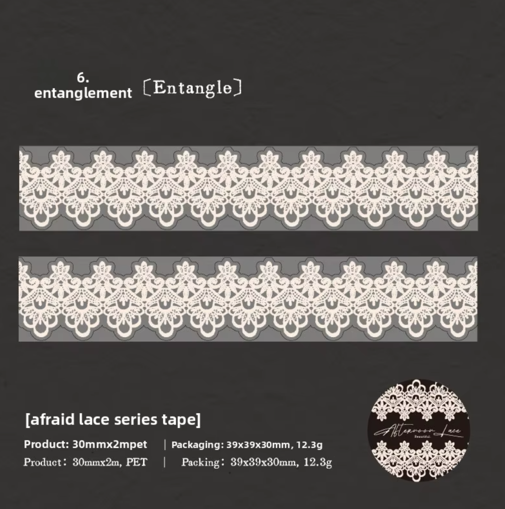 Washi Tape Ancho Encaje