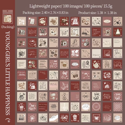 Librito Cuadrado 100 paginas