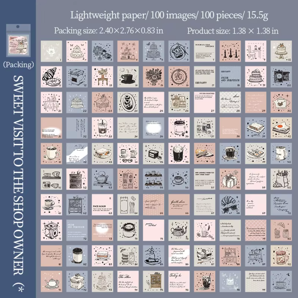 Librito Cuadrado 100 paginas