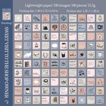 Librito Cuadrado 100 paginas