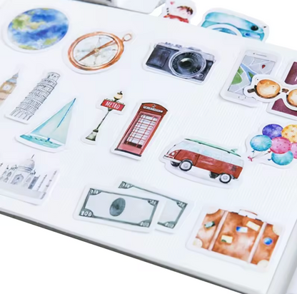 Cajita de Stickers viaje Combi