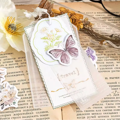 Cajita de Stickers Flores & Cartas Vintage