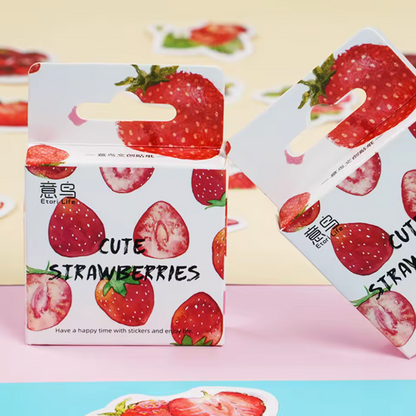 Cajita de Stickers Fresas