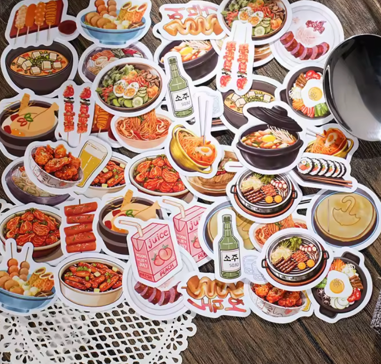 Cajita de Stickers Korean Food