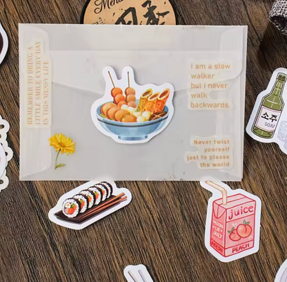 Cajita de Stickers Korean Food