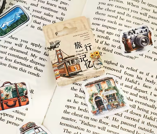 Cajita de Stickers Viaje Tren