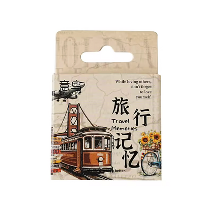 Cajita de Stickers Viaje Tren