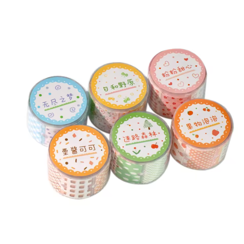 Rollo de Stickers Label Glitter