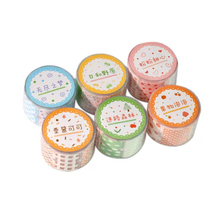 Rollo de Stickers Label Glitter