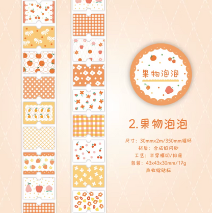 Rollo de Stickers Label Glitter