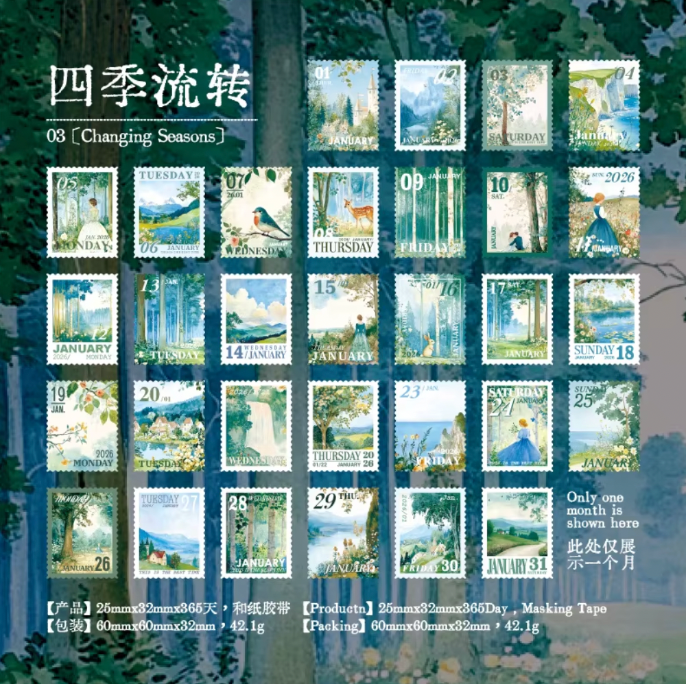 365 Stickers Calendario - 4 Estilos