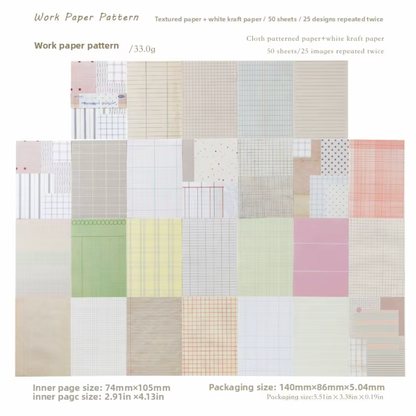 50 Papeles Vintage Cuadros estilo tela