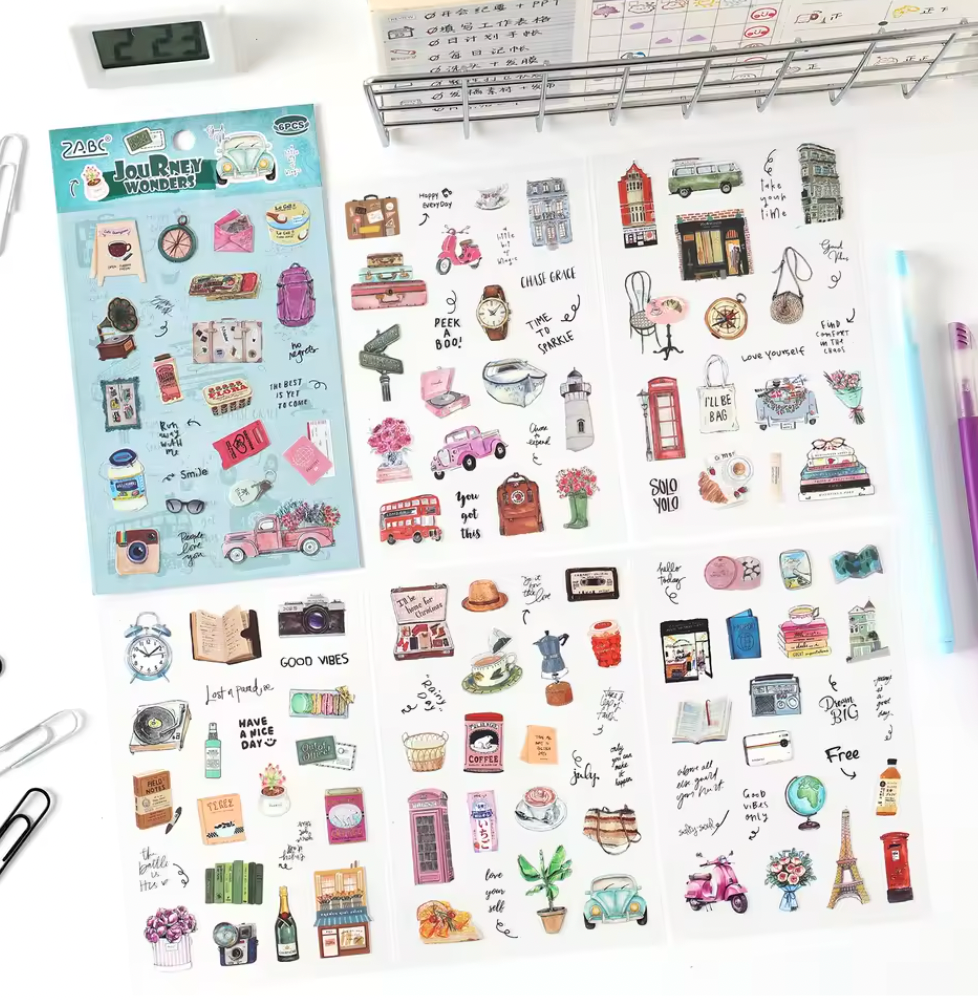 36 Hojas de Stickers
