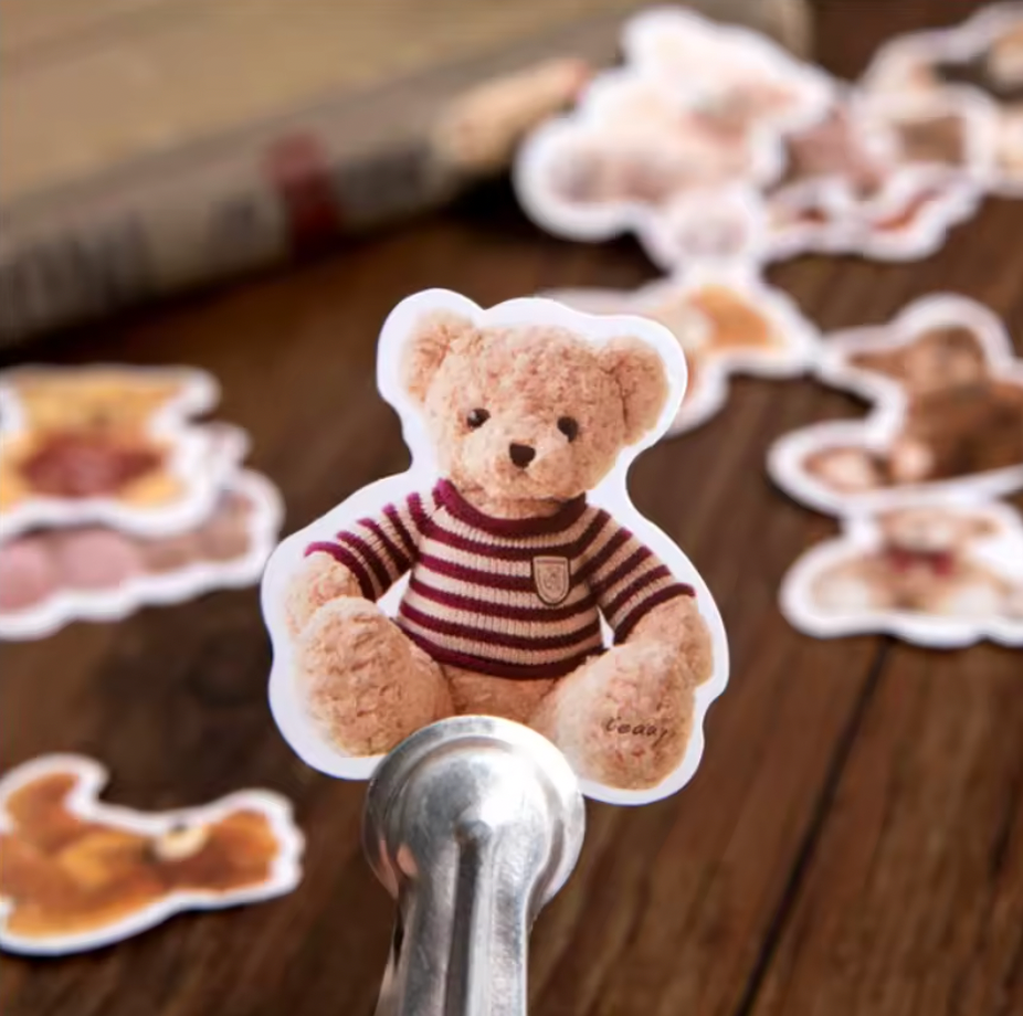 Cajita de Stickers - Rosa Ositos