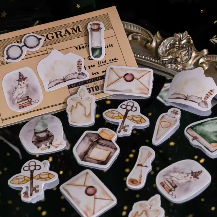 Cajita de Stickers Harry Potter & Magia