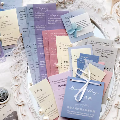 30 Papeles de colores con texto