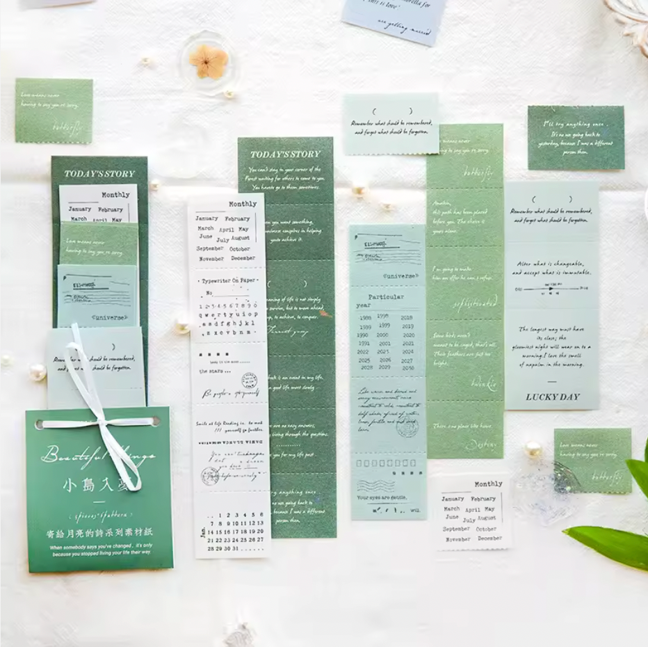 30 Papeles de colores con texto