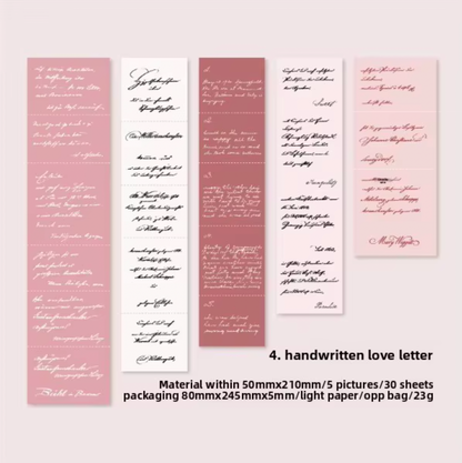 30 Papeles de colores con texto