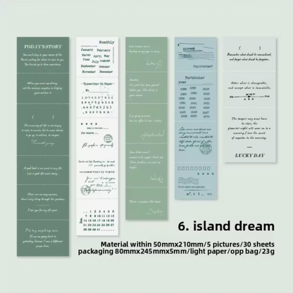 30 Papeles de colores con texto