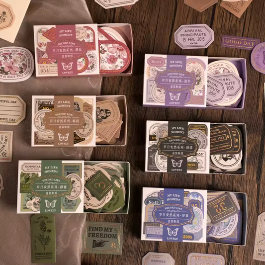 Cajita de Stickers con foil