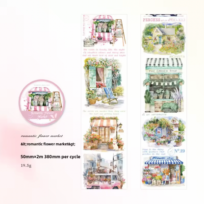 6 Washi Tapes Heart Warming