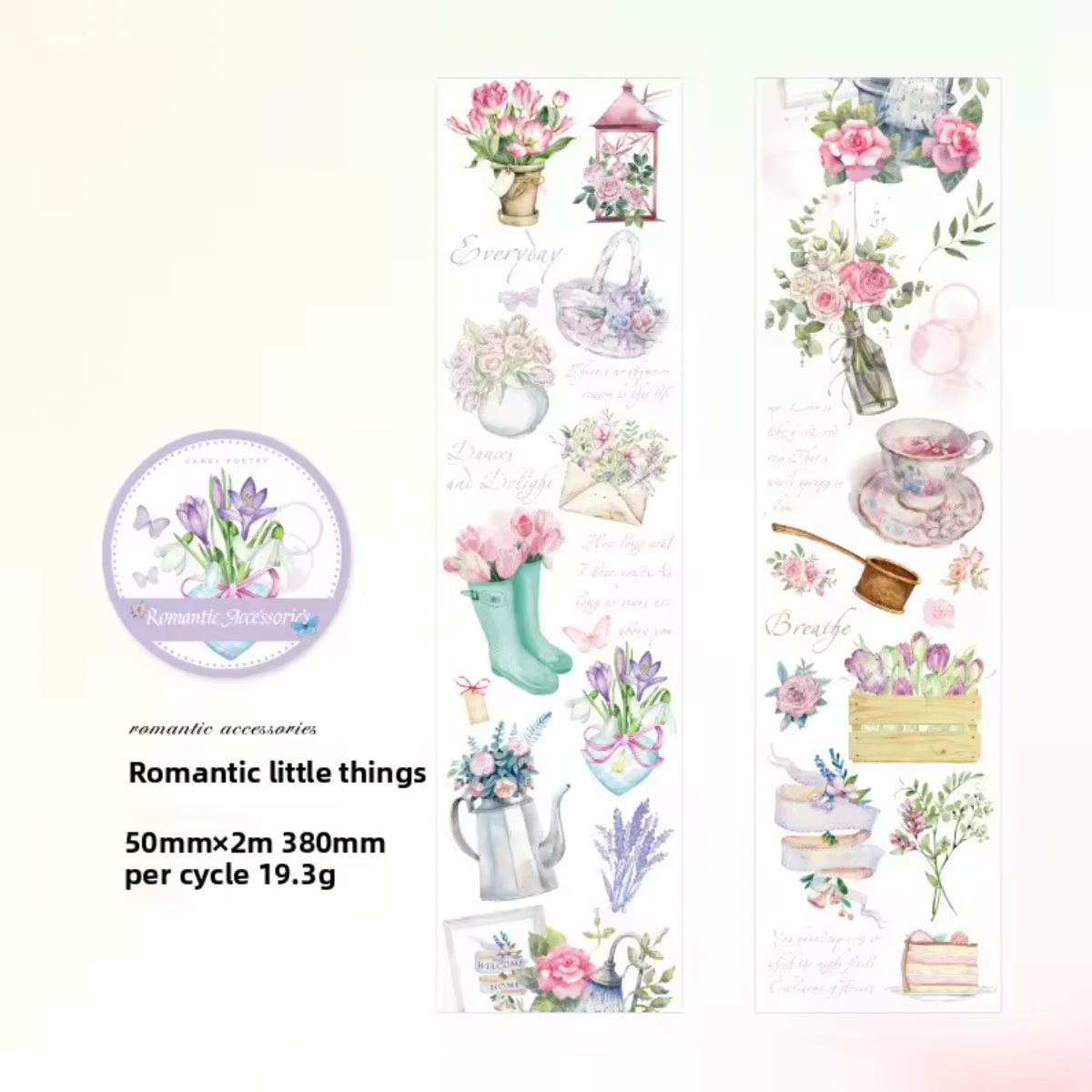 6 Washi Tapes Heart Warming