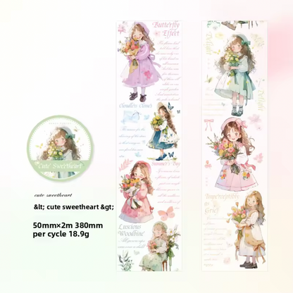 6 Washi Tapes Heart Warming