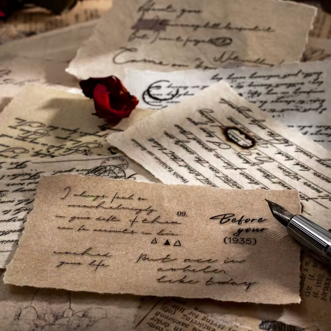 2 Hojas Transfer Cartas & Texto