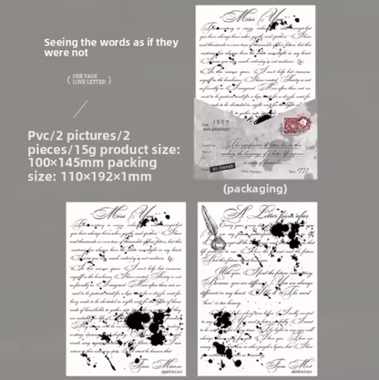 2 Hojas Transfer Cartas & Texto