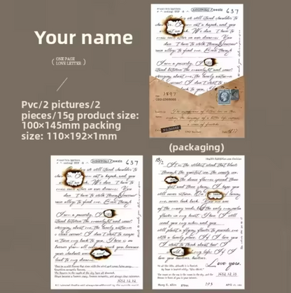 2 Hojas Transfer Cartas & Texto