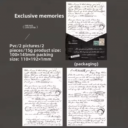 2 Hojas Transfer Cartas & Texto