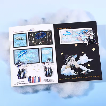 Washi Tape Paraguas con foil holografico