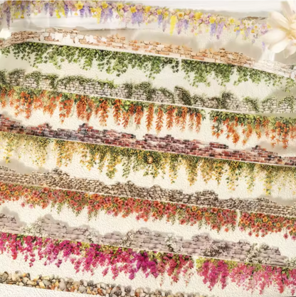 Washi Tape Ancho Flores & paredes