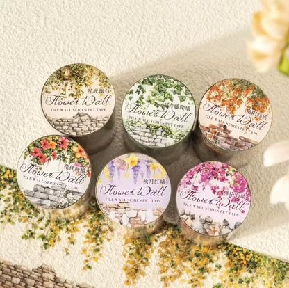 Washi Tape Ancho Flores & paredes