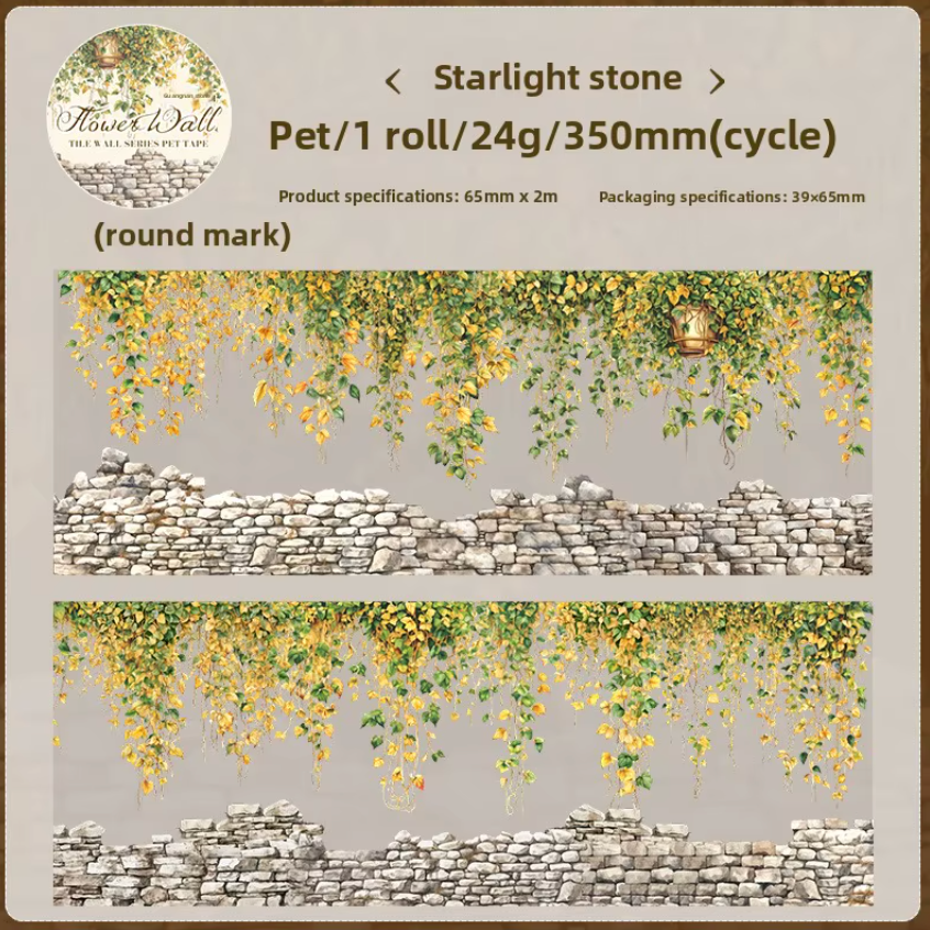 Washi Tape Ancho Flores & paredes