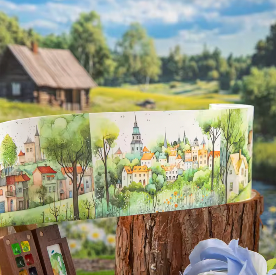 Washi Tape Ancho Paisajes