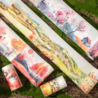 Washi Tape Ancho Paisajes