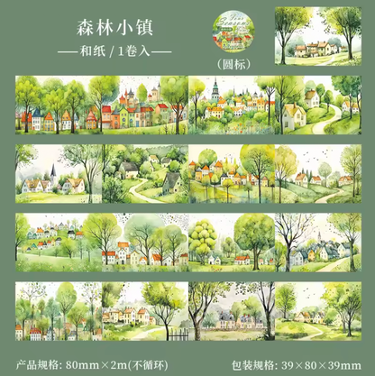 Washi Tape Ancho Paisajes