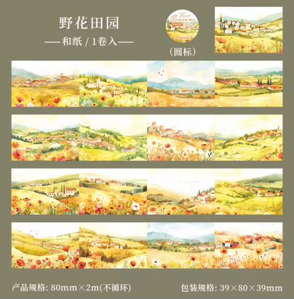 Washi Tape Ancho Paisajes