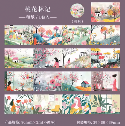 Washi Tape Ancho Paisajes