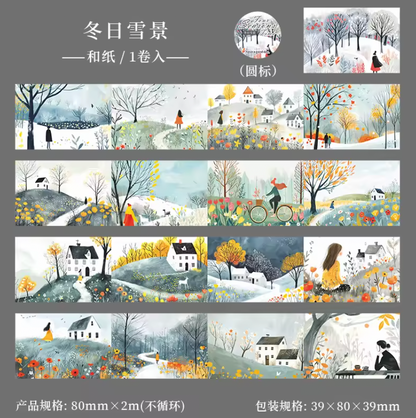 Washi Tape Ancho Paisajes