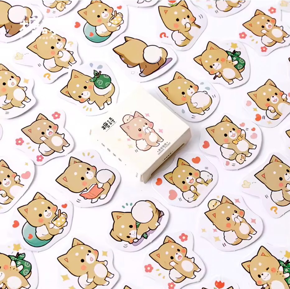 Cajita de Stickers Gatitos