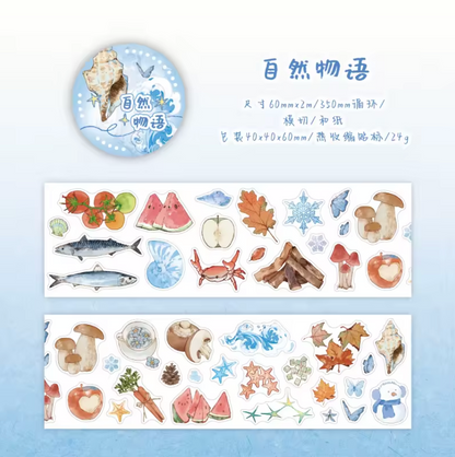 Rollo de Stickers Comida