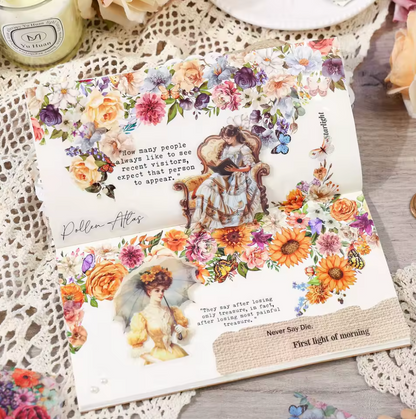 Washi Tape Ancho Flores del campo