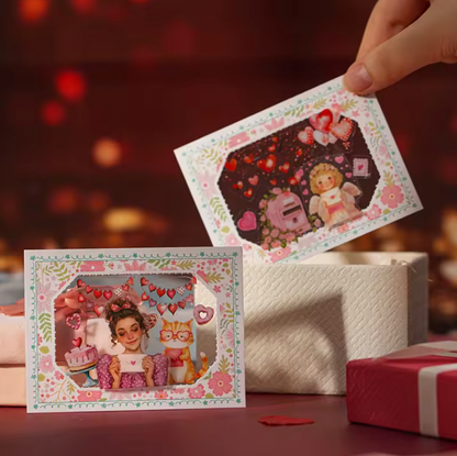 Rollo de stickers Romanticos
