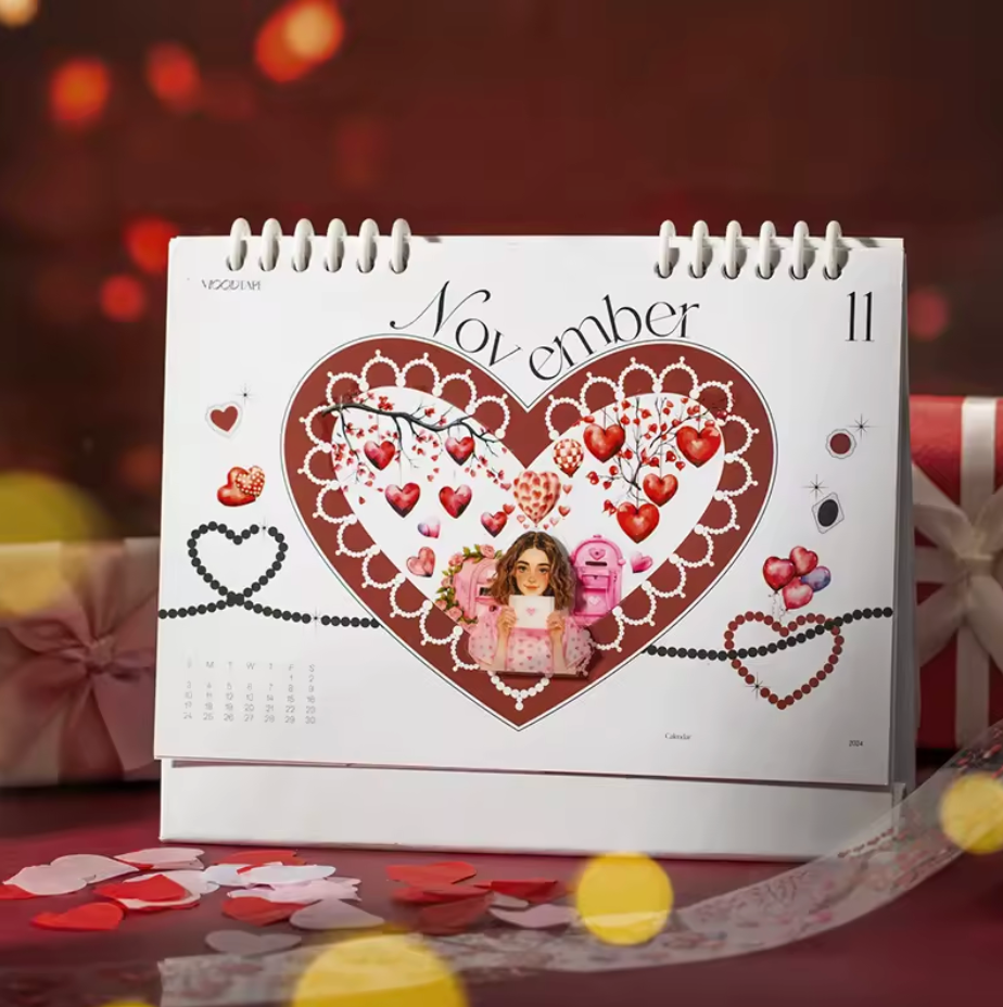 Rollo de stickers Romanticos